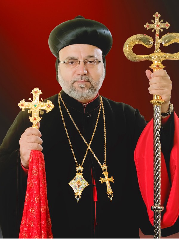His Grace Mor Dionysius Jean Kawak, Archbishop of the Syriac Orthodox Archdiocese of the Eastern United States, in full episcopal vestments